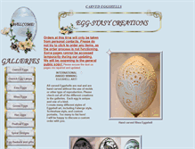 Tablet Screenshot of carvedeggshells.com